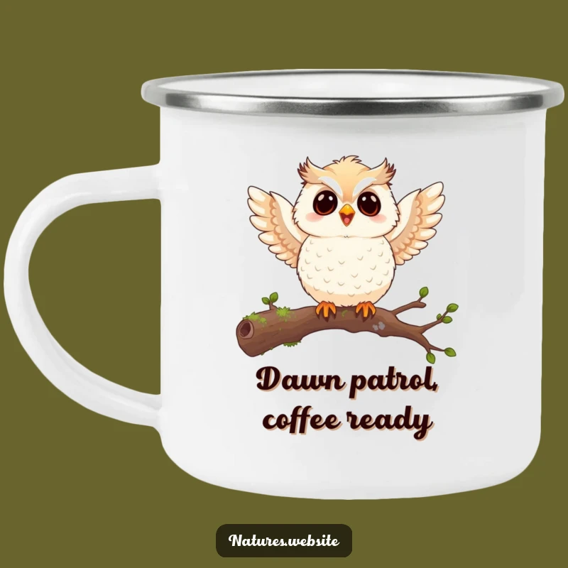 Funny Owl Chick Camping Mug: Woodland Joy - A Hilarious Outdoor Gift