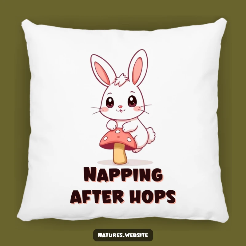 Funny Bunny Hopping Pillow: Soft Comfort for Whimsical Decor