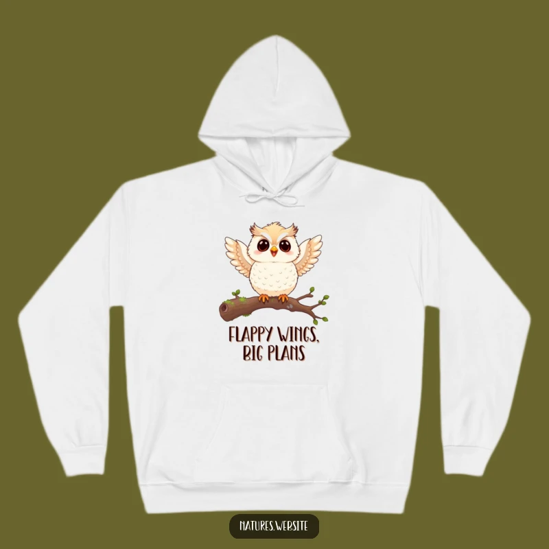 Funny Owl Chick Hoodie: Cozy Wing Flaps - A Warm & Humorous Gift