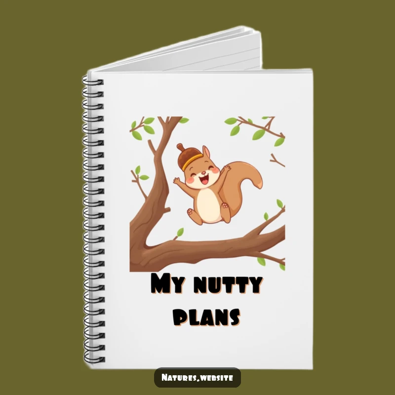 Funny Squirrel Acorn Notebook: Joyful Character Journal Gift