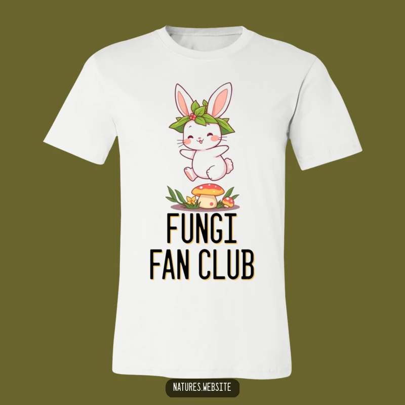 Funny Bunny Mushroom T-Shirt: Cute Character Tee, Perfect Gift